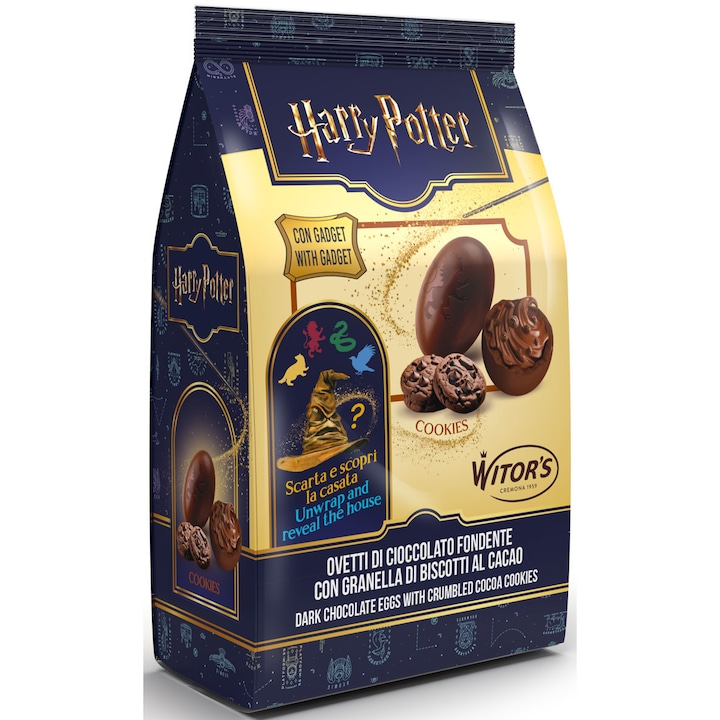 Oua de ciocolata neagra cu biscuiti , Witors, Harry Potter, 120g