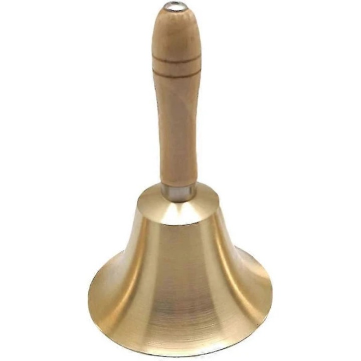 Ceas decorativ din alama cu maner din lemn, sunet placut, design elegant