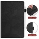 Husa tableta pentru iPad 10.2 inch, 9/8/7 generatie, piele sintetica, suport multi-ghioc, neagra