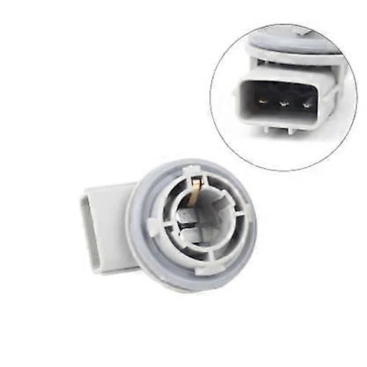 Soclu bec 1157 BA15D P21/5W cu ringa de cauciuc impermeabila, tip cot, dimensiuni 4.5x3.6x2.6cm