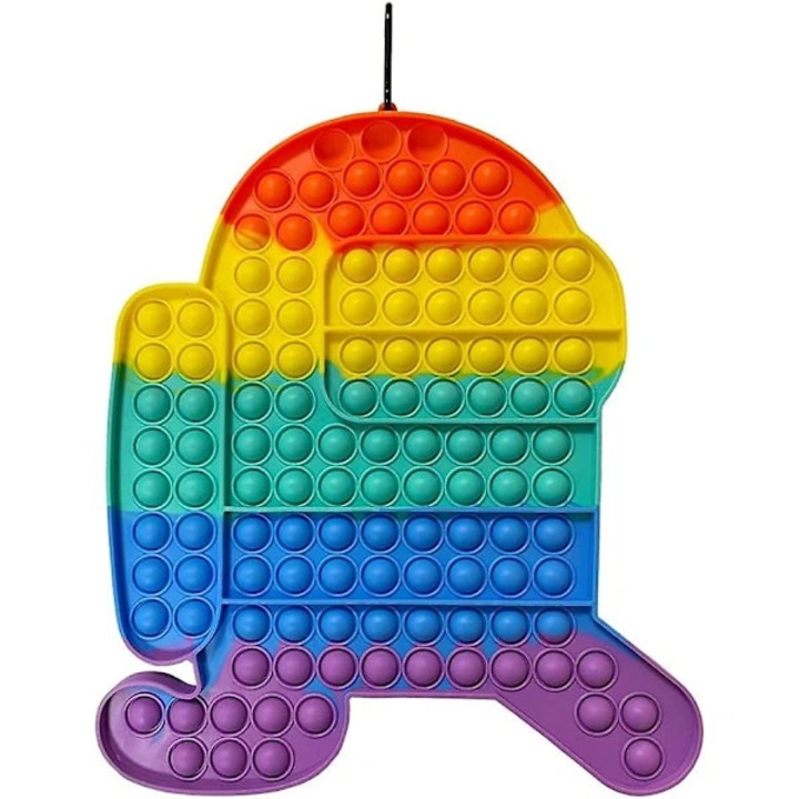 Interaktív játék gyerekeknek, Among Us, szenzoros szilikon, többszínű, 10x10cm