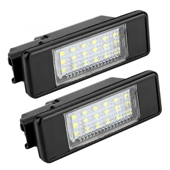 Lampi LED pentru numar de inmatriculare, 2 bucati, alb, 78x21mm