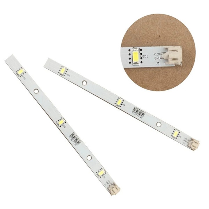 2x LED szalag Rongsheng/Hisense/Logic hűtőszekrényekhez/fagyasztókhoz, fehér 5700K, 16x1x0.7cm