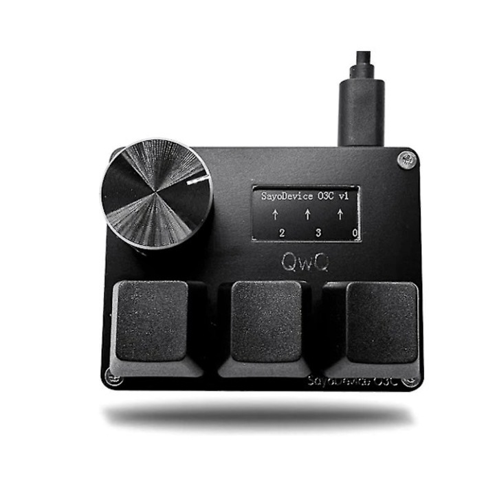 Tastatura Osu O3c Set Comutatoare Hall Rapid, Switch-uri Magnetice Rosii, Ecran de Buton, Negru