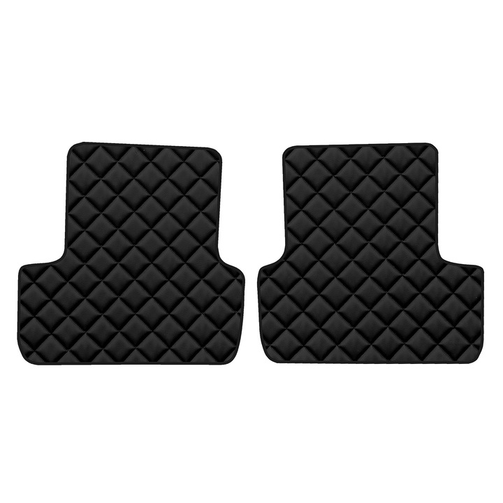 Covorașe podea spate F-CORE ECO-PIELE Q, negru, van/minivan