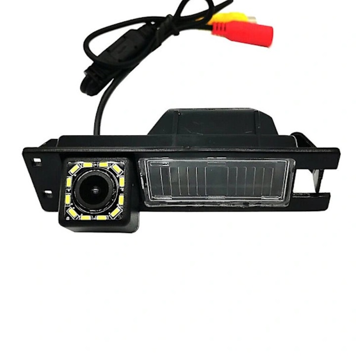 Camera de marsarier HD cu 12 LED-uri, neagra, pentru Opel Astra HJ, Corsa, Meriva, Zafira, Insignia, impermeabila, unghi larg