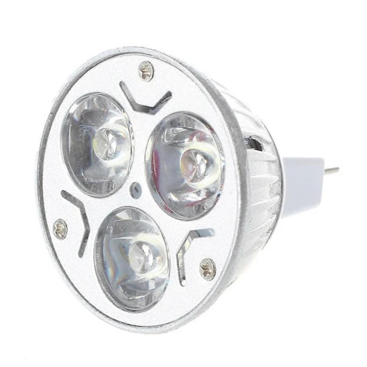 Bec LED 12V 3x1W, alb rece, 5x5cm