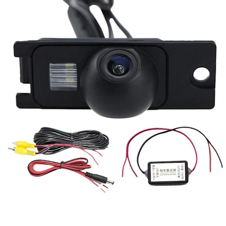 Camera auto CCD HD cu viziune nocturna, waterproof, unghi larg 170, neagra