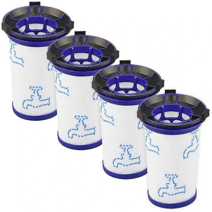 Set de 4 filtre pentru aspirator Air Force 360, compatibile cu Rowenta, lavabile, cu perie de curatare