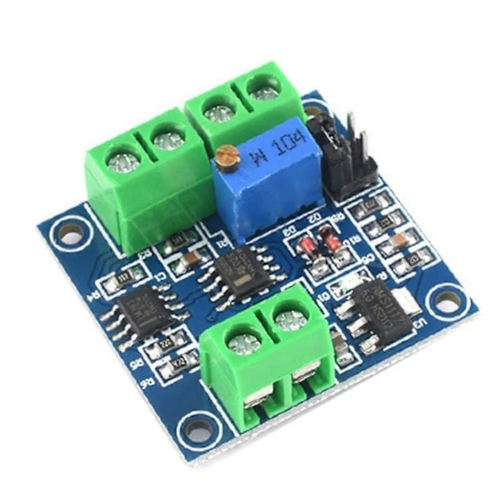 Modul convertor de tensiune analogica la semnal PWM, 0-5V/0-10V, 5V-12V, frecventa PWM 50KHZ