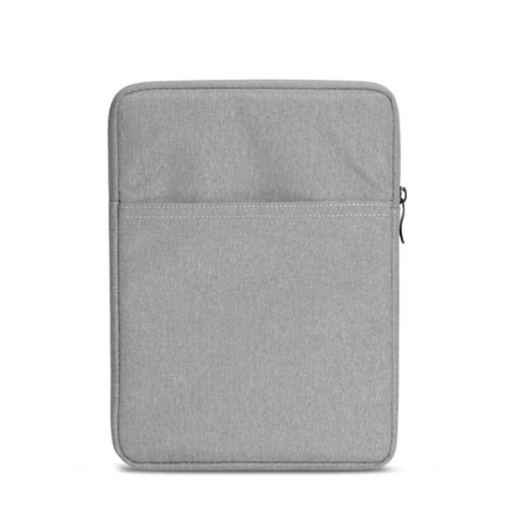 Husa tableta, 8 inch, gri, pentru iPadMini, dimensiuni 23x16.5x2cm, impermeabila, cu fermoar