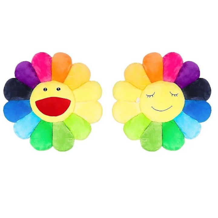 Perna decorativa florala, 42cm, multicolor, set de 1 bucata