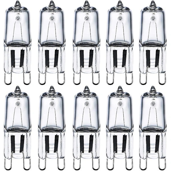 Becuri G9 Halogen 28W 230V Dimmabile, Lumina Alb Cald 320lm, Set de 10 bucati