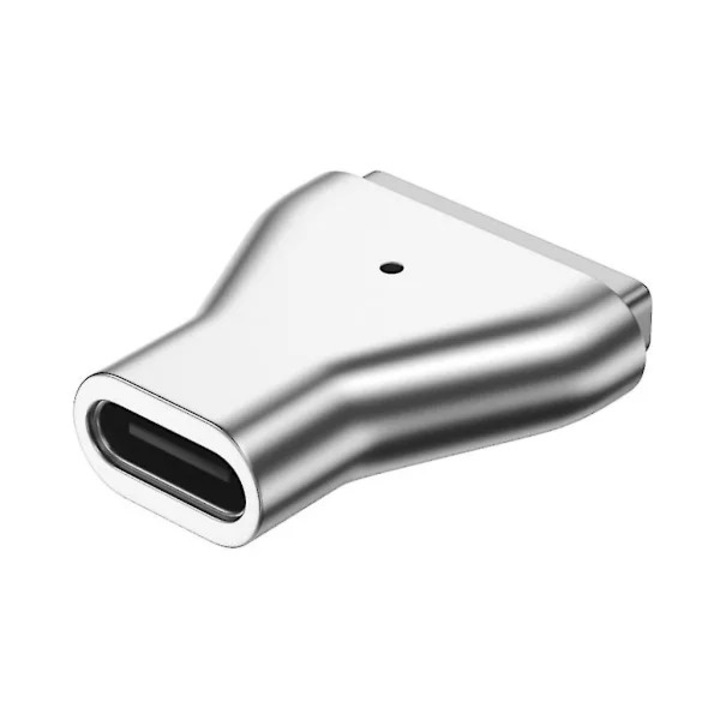 Adaptor Type-C la Magsafe 2 pentru Macbook, incarcare rapida, aluminiu, 2.2cm, argintiu