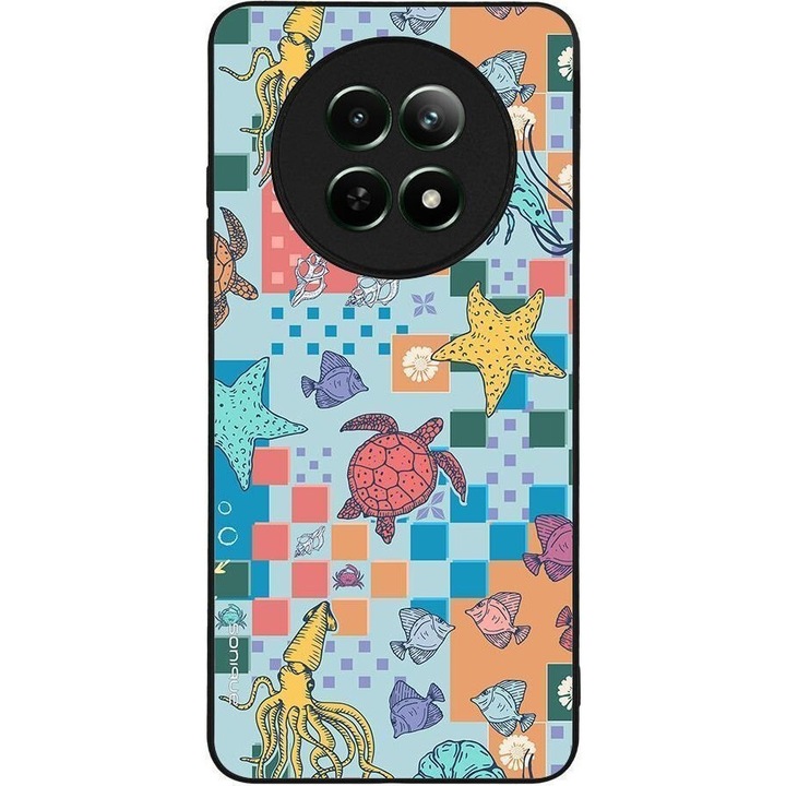 Husa telefon Sonique Ocean Series, pentru Realme 12 5G / Realme 12x, silicon, design oceanic, multicolor