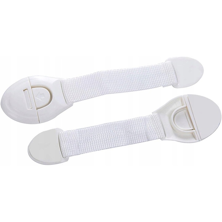 Комплект от 10 ключалки за шкаф, 3M, бели, универсални