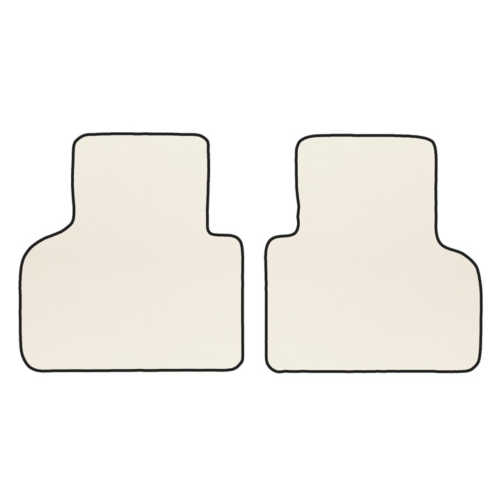 Covorașe podea spate, F-CORE, ECO-PIELE S, piele ecologică, bej, set