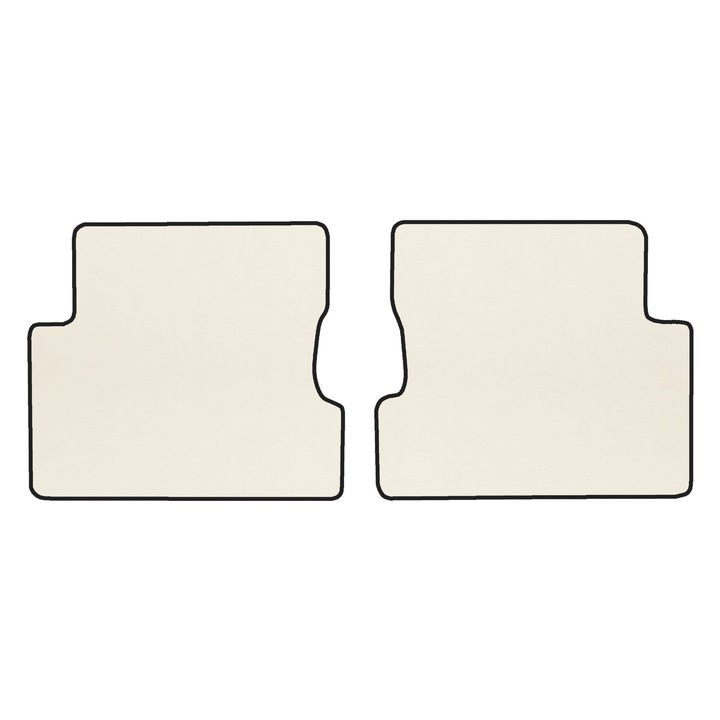 Covorașe de podea - spate, F-CORE, ECO-PIELE S, piele ecologică, culoare sampanie, compatibil Sedan și Hatchback