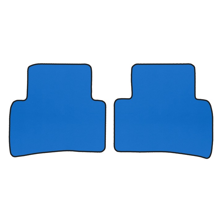 Covorașe podea spate F-CORE, ECO-PIELE S, albastru, pentru Mercedes Class C W202, set complet