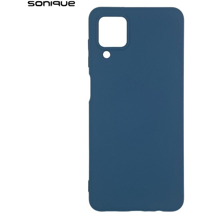Carcasa telefon My Colors Sonique pentru Samsung Galaxy A12 / M12, protectie impotriva zgarieturilor, TPU, albastru inchis