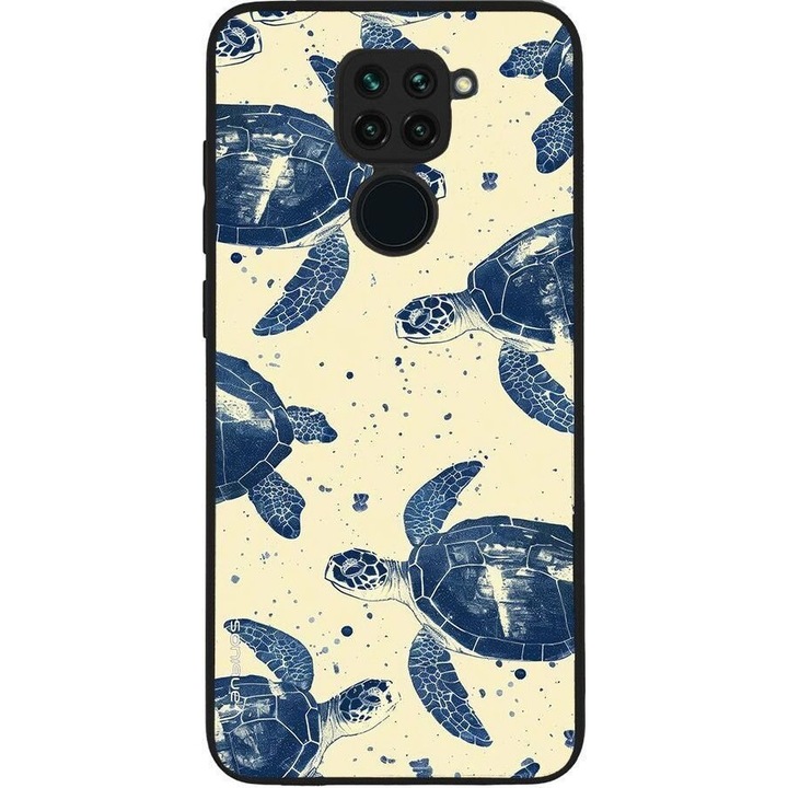 Husa telefon Sonique Ocean Series pentru Xiaomi Redmi Note 9, silicon, design cu testoase, multicolor