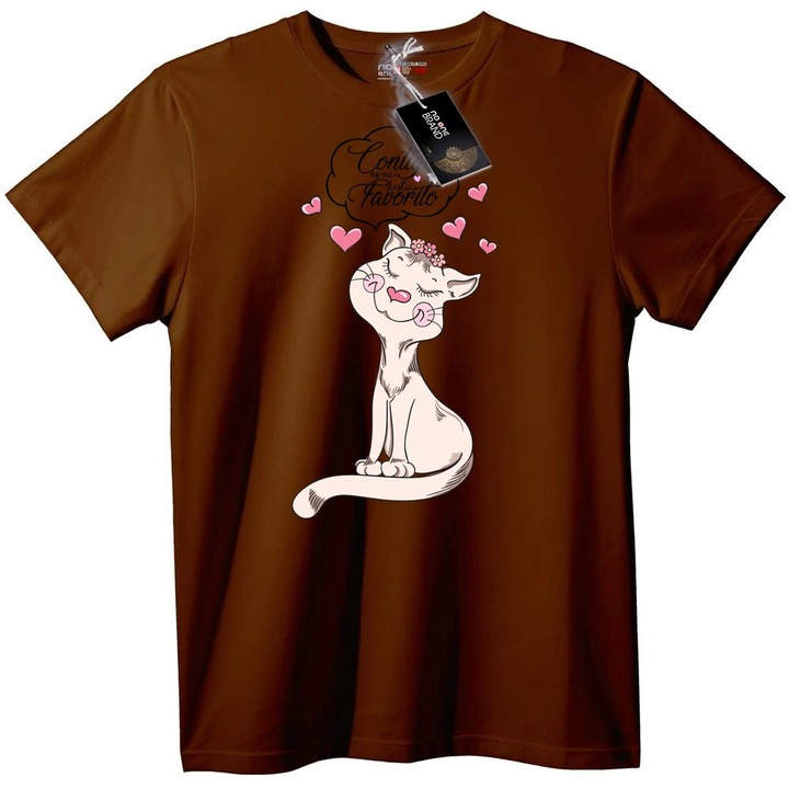 Aranyos cicas es szivecskes polo, Barna