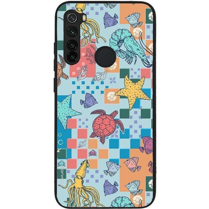 Husa telefon Sonique Ocean Series, pentru Xiaomi Redmi Note 8 / Redmi Note 8 2021, silicon, multicolor, design rezistent