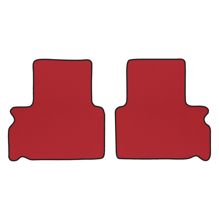 Covorase de podea spate F-CORE, piele ecologică, roșu, 5-7 locuri, set