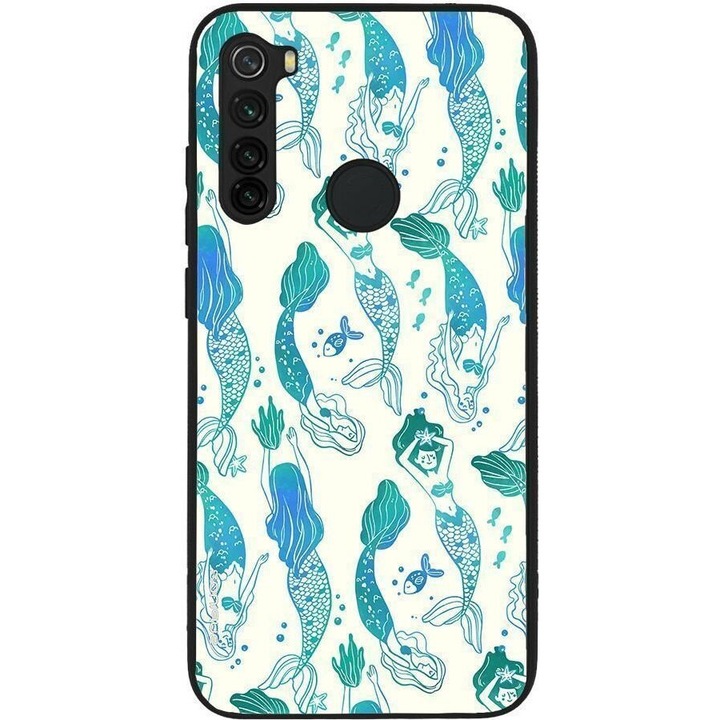 Husa telefon Sonique Ocean Series, pentru Xiaomi Redmi Note 8 / Redmi Note 8 2021, silicon, multicolor, 10x15x22cm