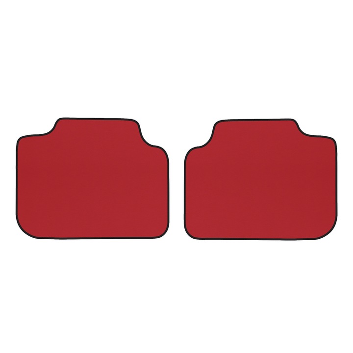 Covorașe podea spate F-CORE ECO-PIELE S, roșu, 900m, 8mm, set pentru crossover SUV