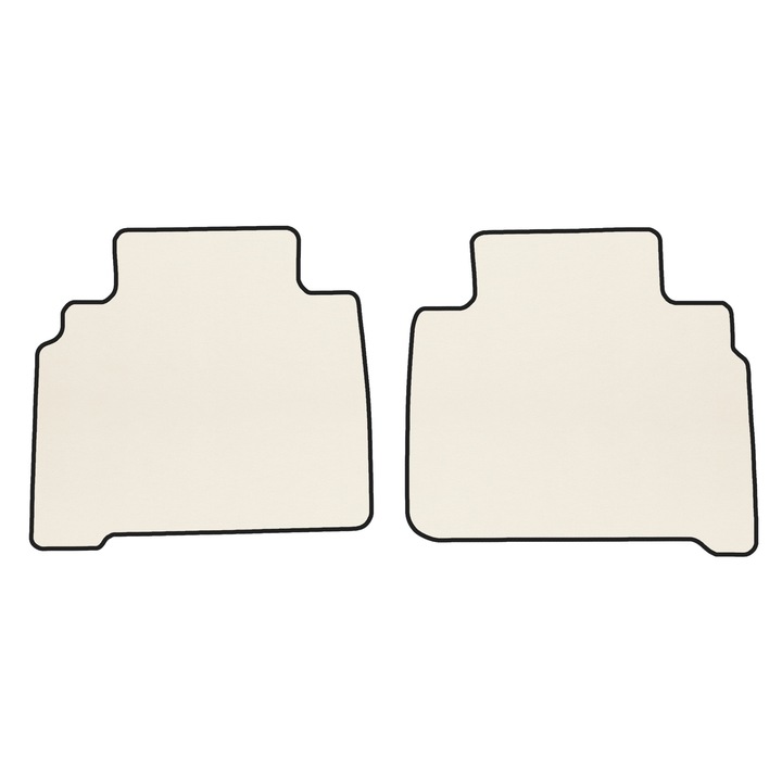 Covorașe podea spate, F-CORE, ECO-PIELE S, pielă ecologică, bej, set pentru 5-7 locuri