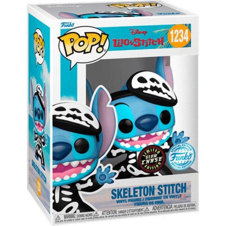 Figurina Funko Pop! Lilo & Stitch - Skeleton Stitch #1234, editie speciala