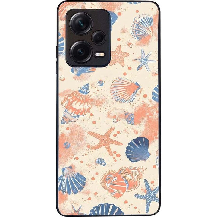 Husa telefon Sonique Ocean Series pentru Xiaomi Redmi Note 12 Pro Plus, silicon, design cu cochilii, multicolor