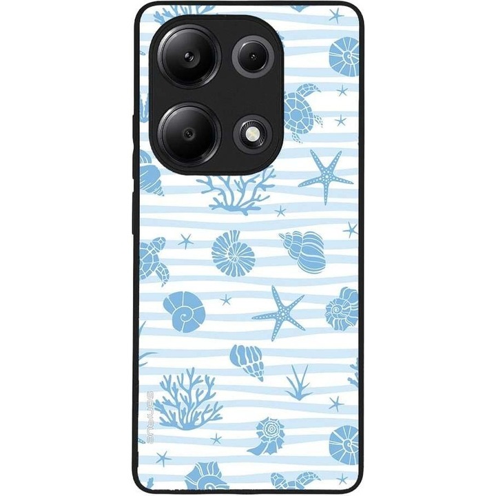 Husa telefon Sonique Ocean Series, coral, pentru Xiaomi Redmi Note 13 Pro 4G / Poco M6 Pro 4G / Redmi Note 14S