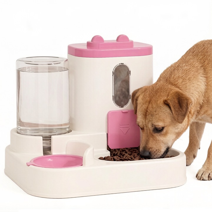 Alimentator pentru animale de companie, multifunctional, hranire, hranire cu apa, pentru pisici sau caini, hranire cantitativa, cantitate mare cu precizie, usor de curatat, ABS