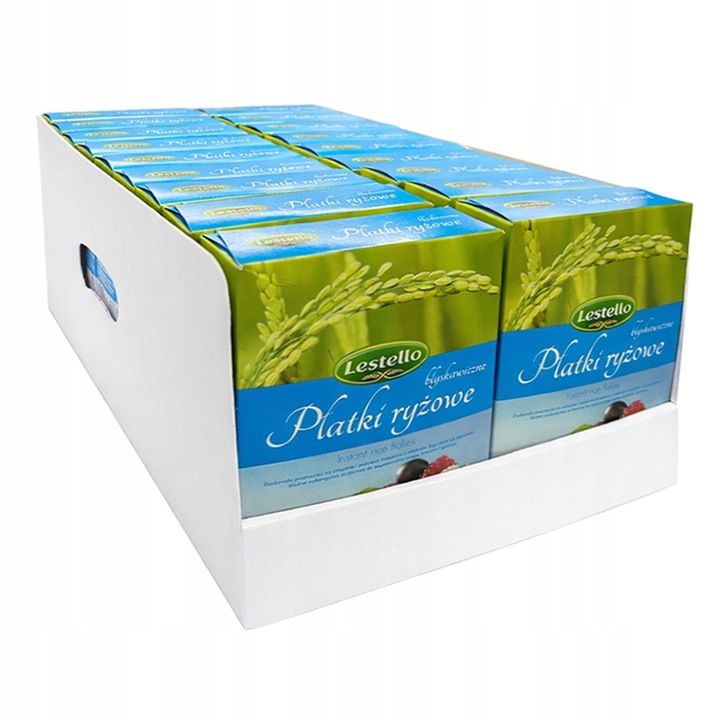 Fulgi de orez instant Lestello, set 18x400g, 7.2 kg, gluten