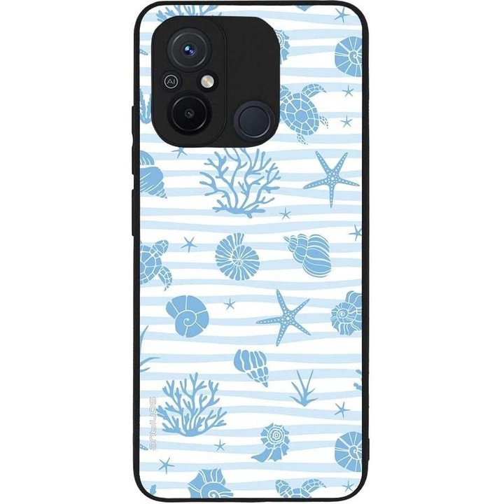 Husa telefon Sonique Ocean Series pentru Xiaomi Redmi 12C, coral, silicon, acrilic