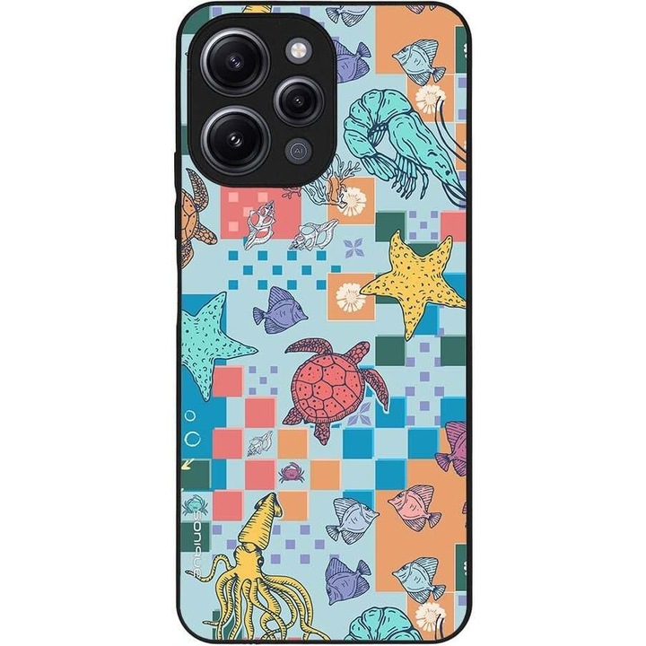 Husa telefon Sonique Ocean Series pentru Xiaomi Redmi 12 4G / Redmi 12 5G, silicon, multicolor, 10x15x22cm