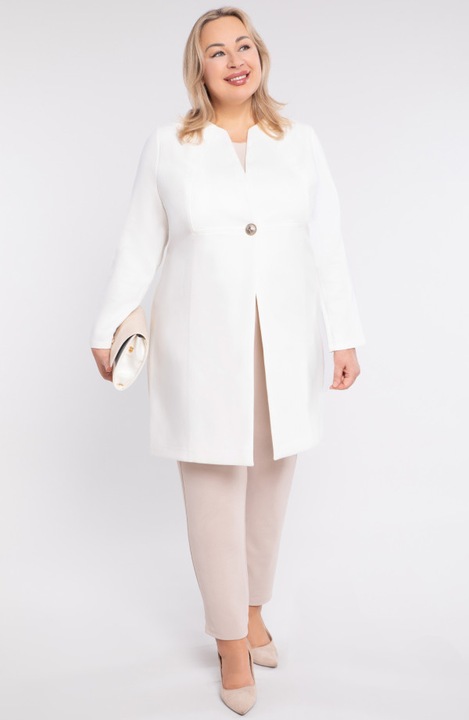 Elegant palton alb