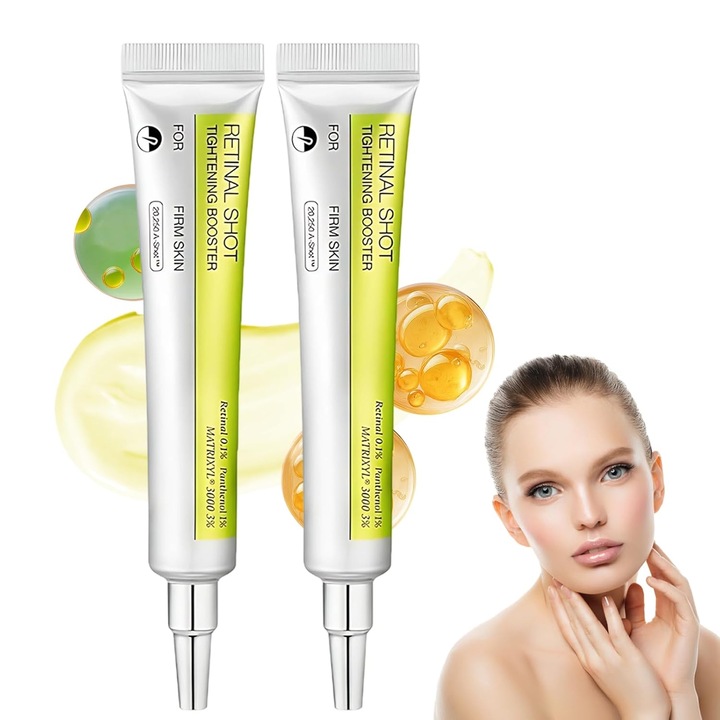 2 tubusos retinolos szemkörnyékápoló krém szett, hidratáló, világosító, 15g/tubus