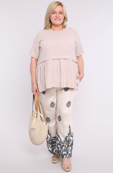 Fekete mintás nadrág