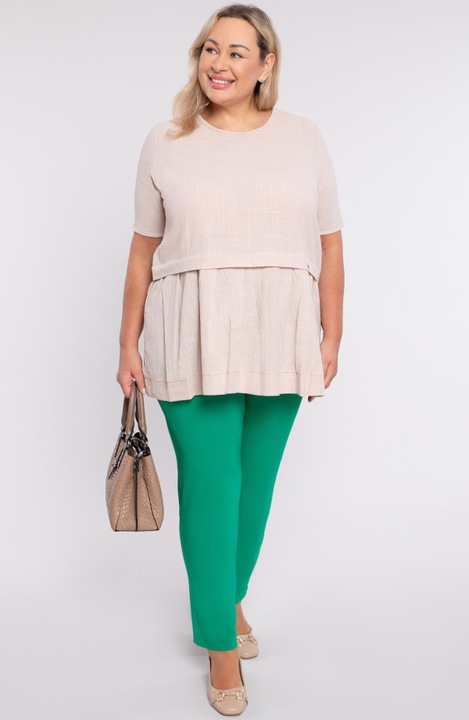 Zöld nadrág dekoratív zsebekkel