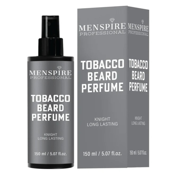Parfum pentru barbă MENSPIRE PROFESSIONAL Knight, note de tutun și vanilie, 150 ml