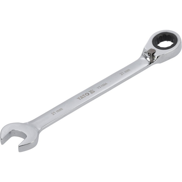 YATO Racsnis irányváltós csillag-villáskulcs 21 mm / 290 mm 72T CrV