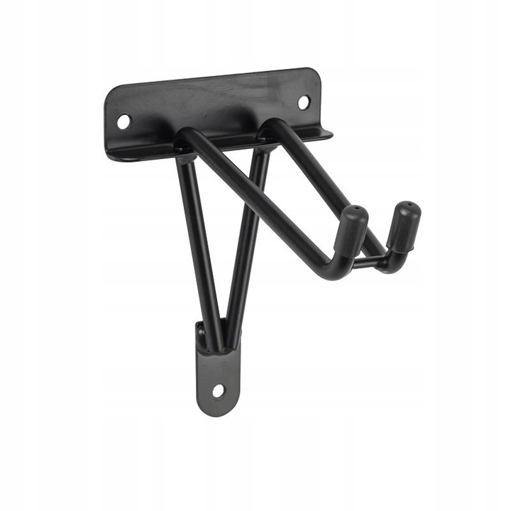 Suport Perete Bicicleta, Grindi, PGR 6, Carlig Robust Din Otel Cu Protectie Din Cauciuc Contra Zgarieturilor, Economiseste Spatiu In Garaj, Sustine Pana La 20 kg, Montare Simpla Pe Perete, Stabil Si Sigur, 18x12 cm, Negru