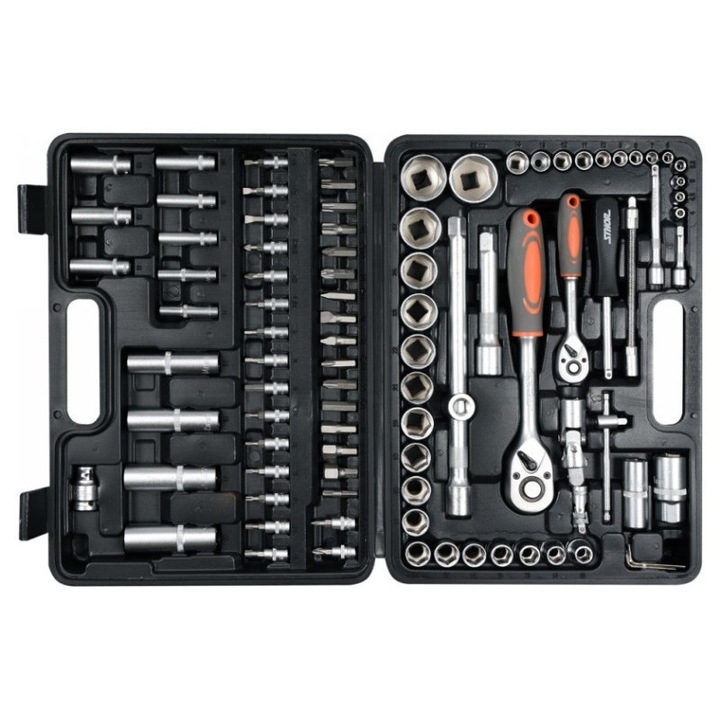 STHOR Dugókulcs készlet 94 részes 1/4", 1/2"