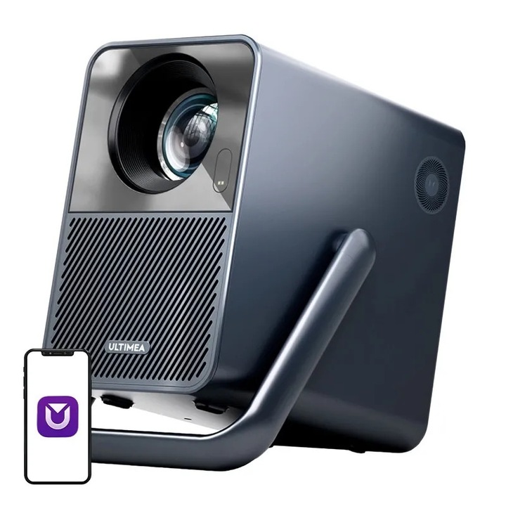 Proектор Ultimea Poseidon E40, 1000 ANSI лумена, Android TV 11, Dolby Audio, 16:9, 1920x1080p