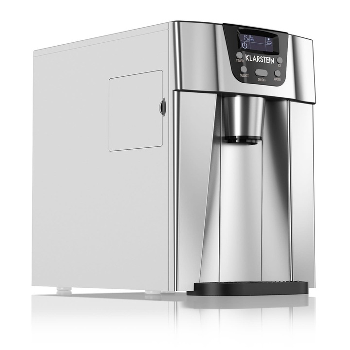 Dispozitiv pentru producerea de gheață Klarstein Ice Volcano 2 GS, argintiu, 13 kg, 29x40x34 cm