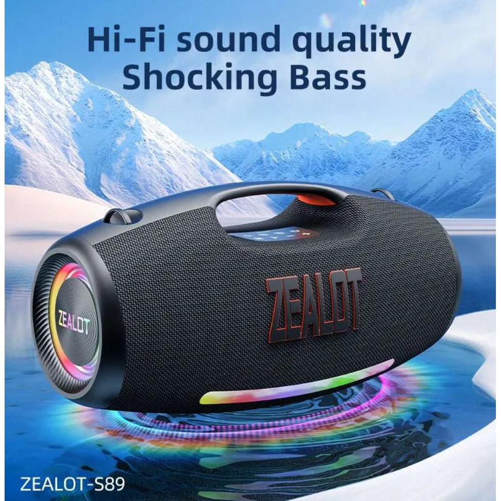 Boxa portabila Zealot S89, 250W, subwoofer, Bluetooth, 48000mAh