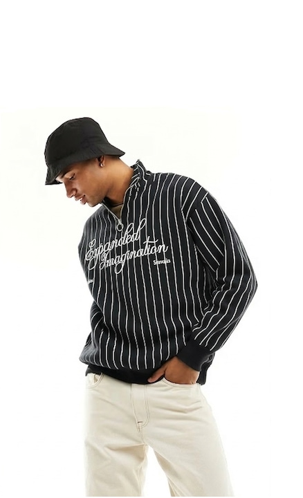 Hanorac barbati Expanded White, Negru